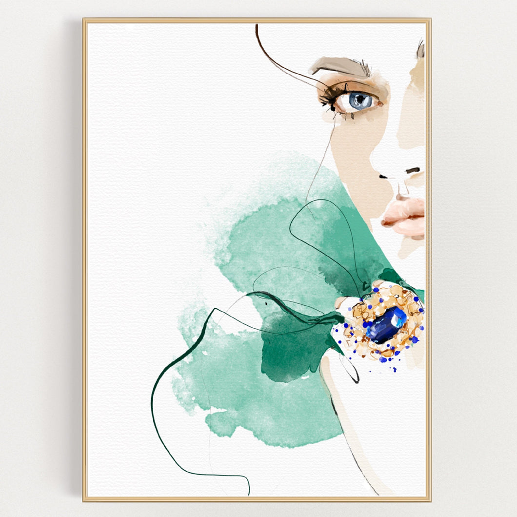 D&G OCEAN BLUE JEWELRY CUT I.