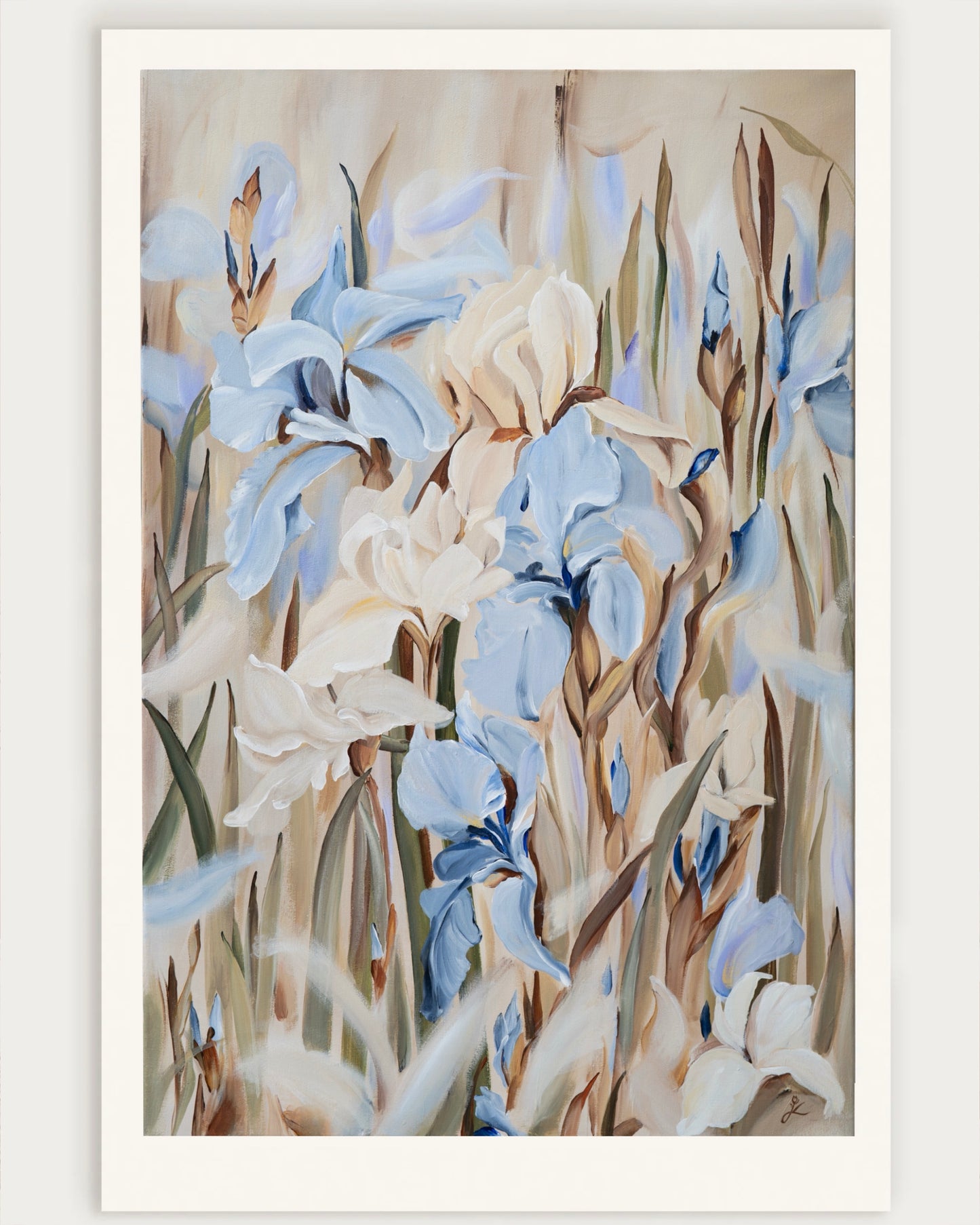 Among Irises Museum Quality Fine Art Print by Janka Kykalová.