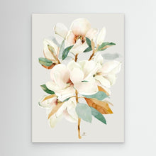 Charger l&#39;image dans la galerie, Elegant white magnolia flower on a soft background, unframed canvas by Janka Kykalova
